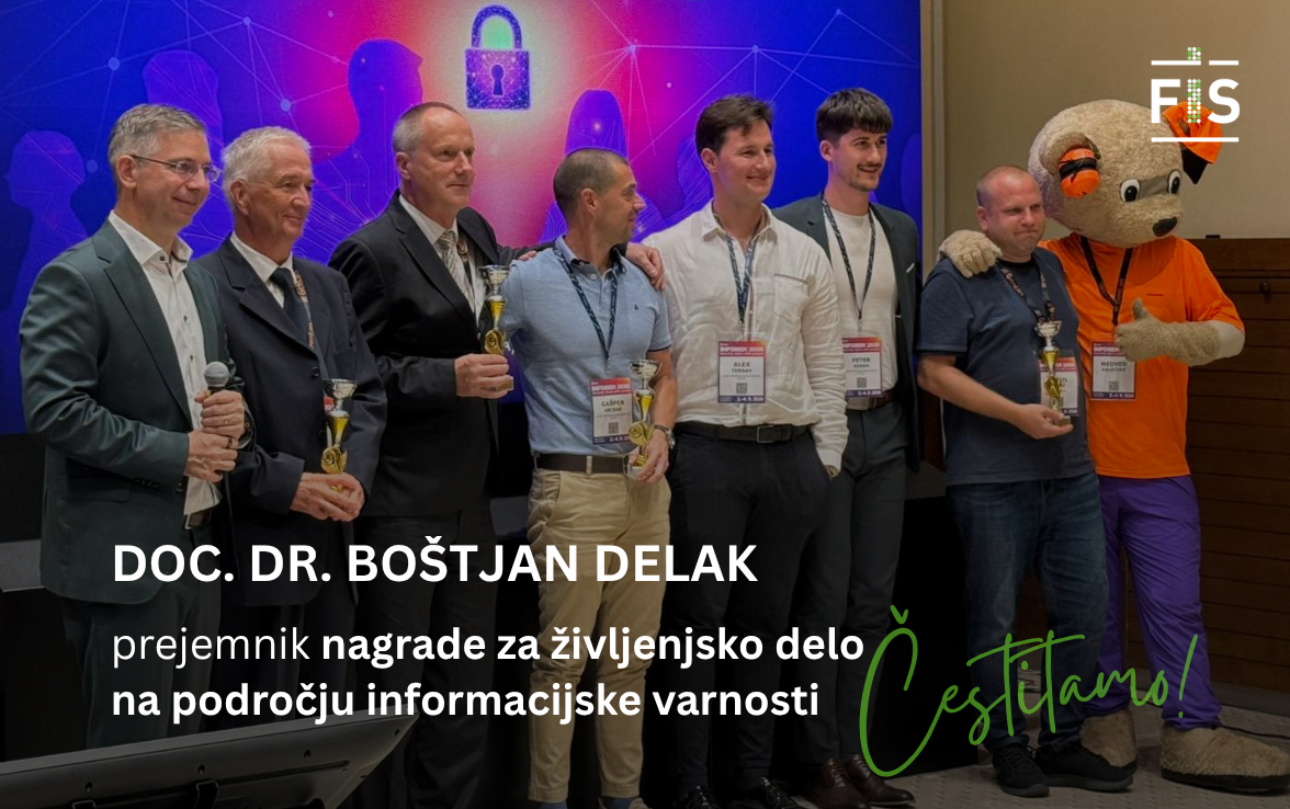 Doc. dr. Boštjan Delak bo prejel priznanje INFOSEK 2026 za življenjsko delo na področju informacijske varnosti