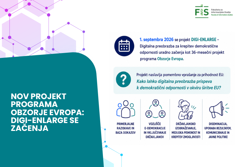 NOV PROJEKT PROGRAMA OBZORJE EVROPA: DIGI-ENLARGE SE ZAČENJA