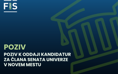 Poziv k oddaji kandidatur za člana Senata Univerze v Novem mestu