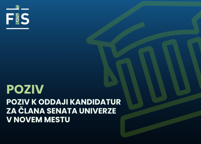 Poziv k oddaji kandidatur za člana Senata Univerze v Novem mestu