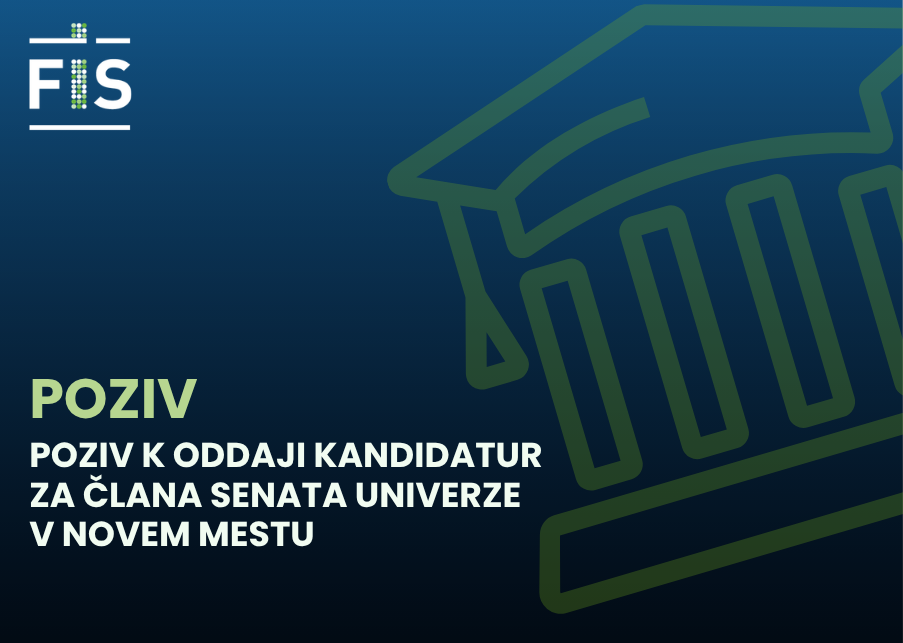 Poziv k oddaji kandidatur za člana Senata Univerze v Novem mestu