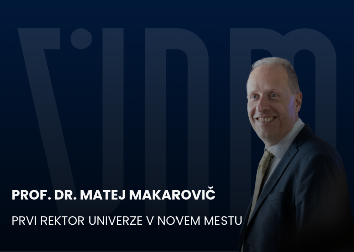 Prof. Dr. Matej Makarovič is the first rector of the University of Novo Mesto