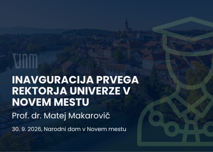 Prof. dr. Matej Makarovič bo z inavguracijo prevzel vodenje Univerze v Novem mestu