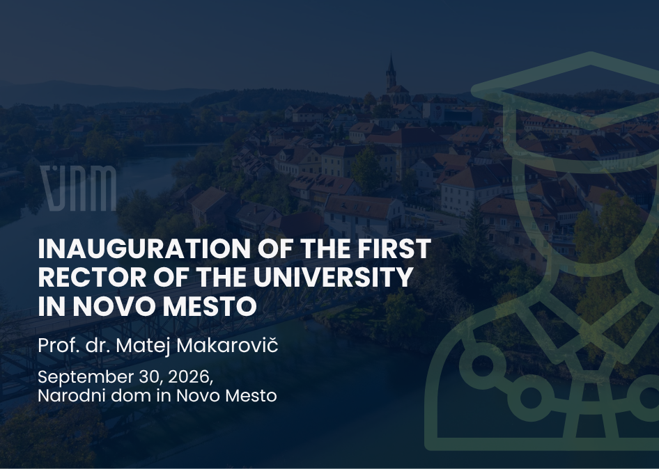 Prof. Dr. Matej Makarovič to Be Inaugurated as Rector of the University of Novo mesto